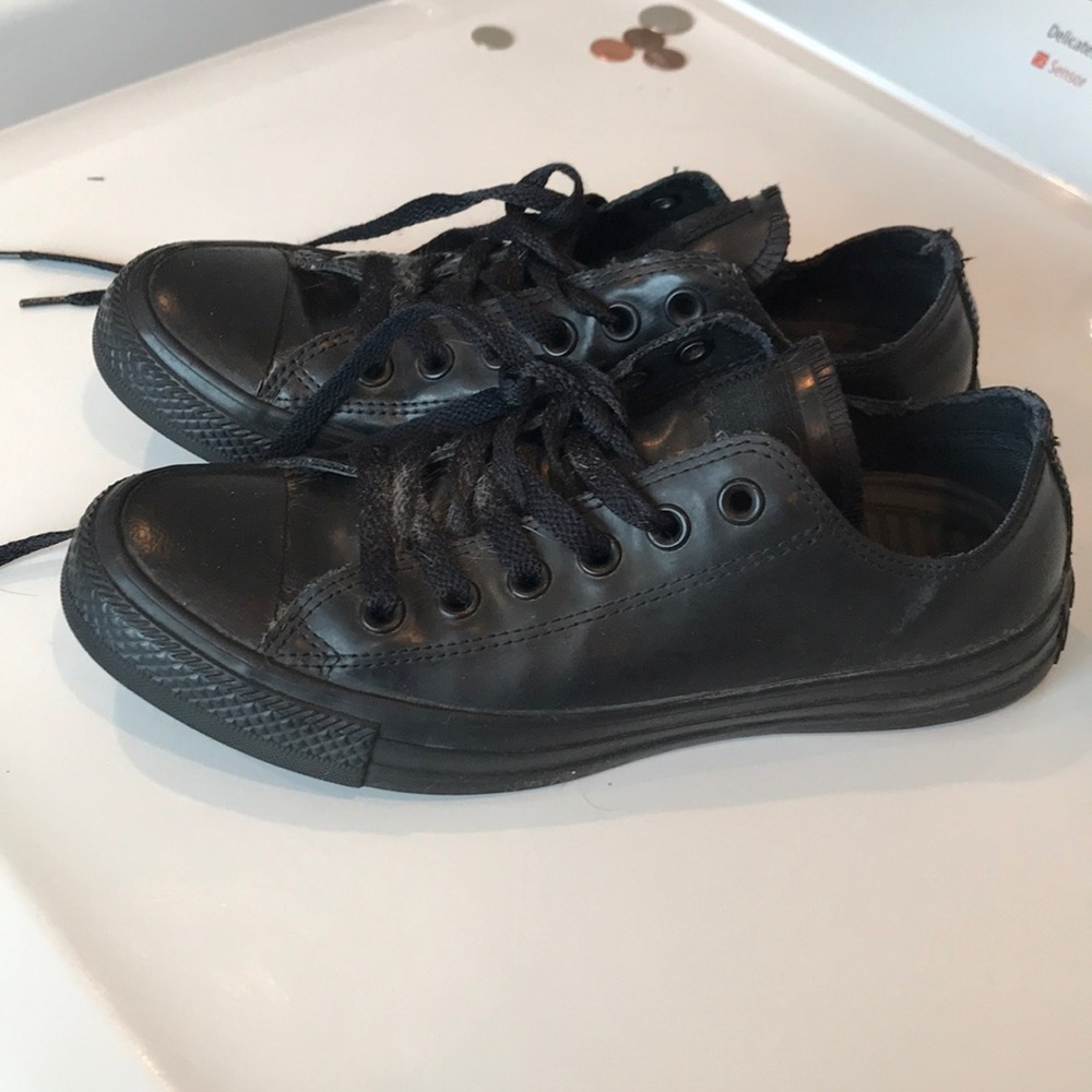 Black Rubber Chuck Taylors